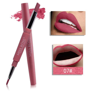  8 Colors Double Opening Lipstick Waterproof Lip Makeup Tools cashymart