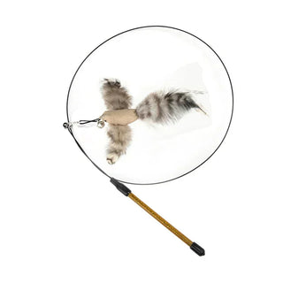  Interactive Peacock Cat Toy with Bell cashymart