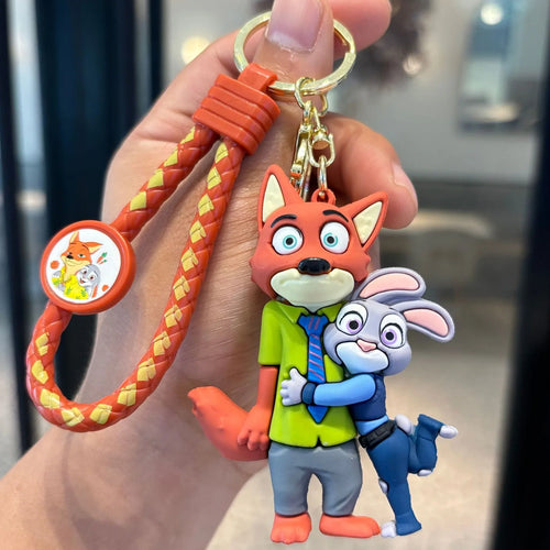 Anime Disney Keychain Mickey Minnie Lilo Stitch