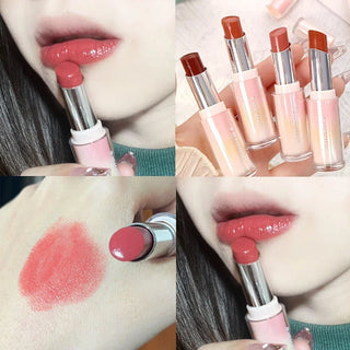  Water Mirror Solid Lip Gloss Lipstick Long Lasting Moisturizing Nude Lip Tint cashymart