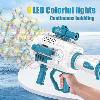  Large Automatic Rocket Bubble Gun Dinosaur Blower For Kids cashymart