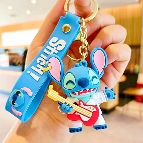 Anime Disney Keychain Mickey Minnie Lilo Stitch