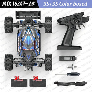  High-Speed Brushless 4WD RC Pickup - MJX 1/16 Off-Road Adventure cashymart