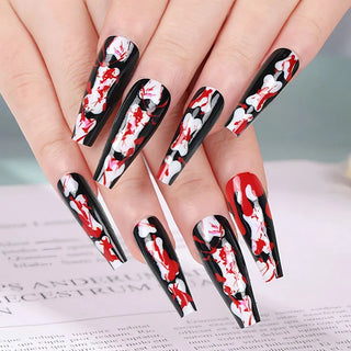  Halloween Inferno Press-On Nails cashymart