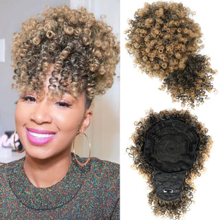  Afro Puff Kinky Curly Hair Ponytail Extension cashymart