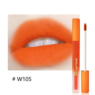  Orange Lipstick Waterproof Long Lasting Matte Velvet Tint cashymart