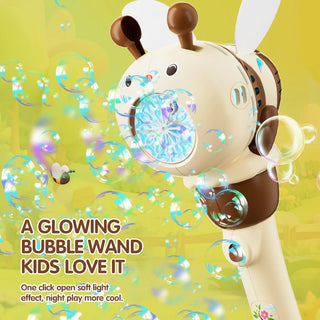  12 Hole Bee Electric Bubble Gun Kids Gift Outdoor Fun cashymart