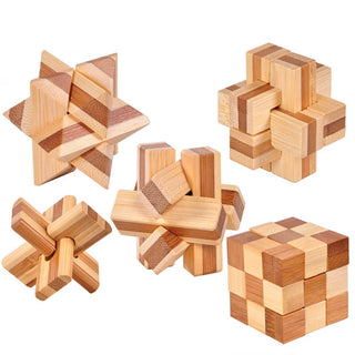  Wooden Brain Teaser Game cashymart