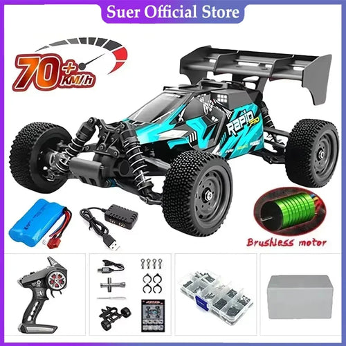 Høyhastighets 1:16 4WD LED Fjernstyrt Offroad Monstertruck