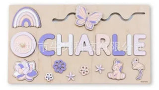  Wooden Baby Name Puzzle Board cashymart