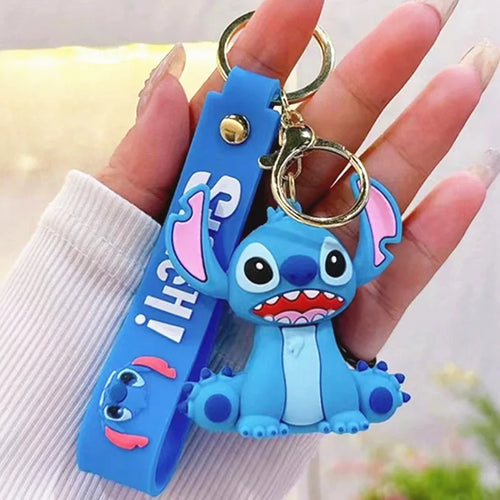 Anime Disney Keychain Mickey Minnie Lilo Stitch