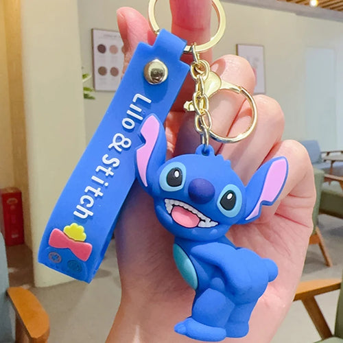 Anime Disney Keychain Mickey Minnie Lilo Stitch