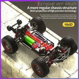  High-Speed 1/16 4WD Off-Road RC Car - 70KM/H Brushless Crawler Toy cashymart