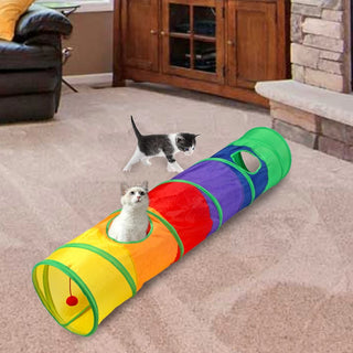  Interactive Foldable Cat Tunnel cashymart