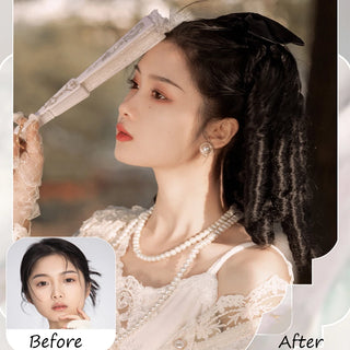  Synthetic Roman Roll Ponytail Hair Extensions cashymart