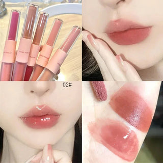  1PC Double Head Waterproof Lip Gloss Matte Velvet Lipgloss cashymart