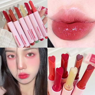  Heart-Shape Jelly Solid Lip Gloss Pen for Shining Juicy Lips cashymart