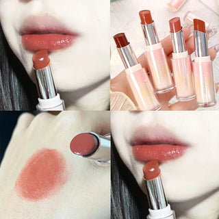  Water Mirror Solid Lip Gloss Lipstick Long Lasting Moisturizing Nude Lip Tint cashymart