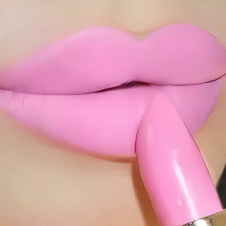  Rose Pink Nude Matte Velvet Lipstick Waterproof Beauty Makeup cashymart