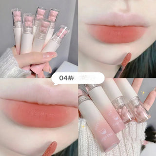  Cute Bear Matte Muse Lip Mud Long Lasting Lipgloss Velvet Mist cashymart