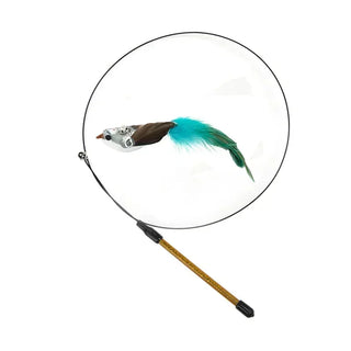  Interactive Peacock Cat Toy with Bell cashymart