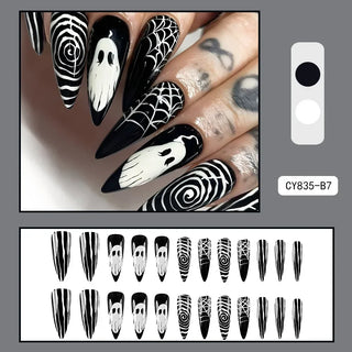  Ghostly Glam 24-Pc Press-On Nails Set cashymart