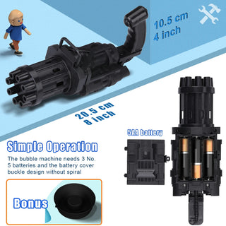  Kids Automatic Gatling Bubble Guns Toy for Summer Fun cashymart