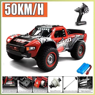  High-Speed JJRC Q130 1:16 4WD RC Car with Brushless Motor & Lights cashymart