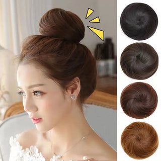  Adjustable Synthetic Hair Scrunchie Bun Extensions cashymart
