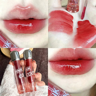  PINK COCO Mirror Water Lip Gloss Lip Glaze for Women cashymart