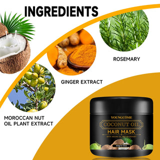  Coconut Oil Hair Mask with Rosemary & Ginger Extracts cashymart