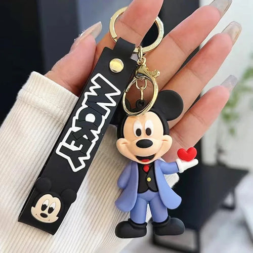 Anime Disney Keychain Mickey Minnie Lilo Stitch