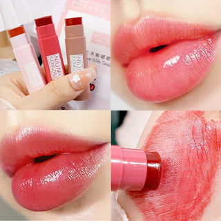  Water Mirror Solid Lip Gloss Lipstick Long Lasting Moisturizing Nude Lip Tint cashymart