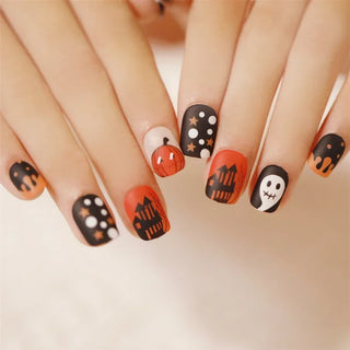  24 Spooktacular Press-On Nails cashymart