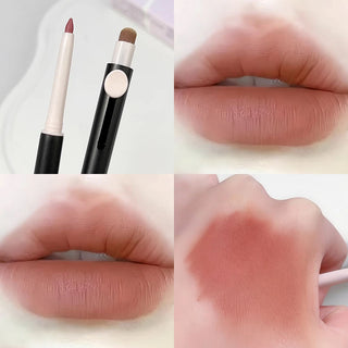  Double Head Lipliner Pencil with Brush Waterproof Lipstick cashymart