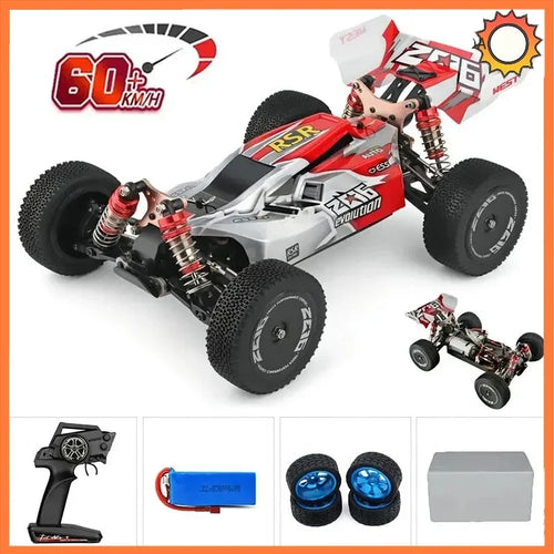 سيارة RC WLtoys 144001 1:14 عالية السرعة - مغامرة طرق وعرة بسرعة 60 كم/س