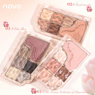  6 Color Blendable Eyeshadow Palette Waterproof cashymart