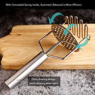  Stainless Steel 2-in-1 Potato Masher & Ricer cashymart