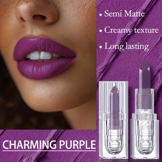  Matte Purple Lip Gloss High Pigment Makeup cashymart