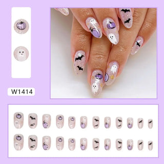  24pcs Adorable Halloween Press-On Nails cashymart