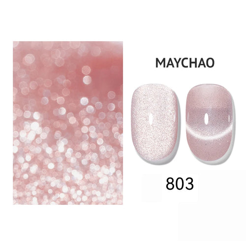 Maychao 12ml Cat Eye Gel Nail Polish Rainbow Effect