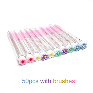 Eyelash Brush Tubes Reusable Makeup Wands cashymart