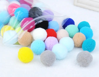  70-Piece Colorful Plush Cat Balls for Endless Fun cashymart