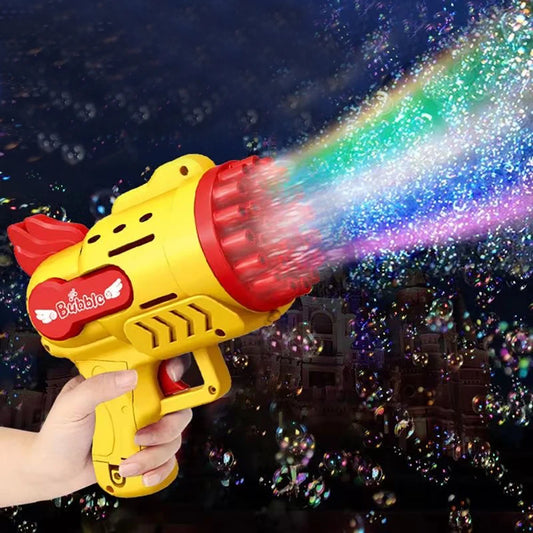  LED Bubble Gun with Safe Foam Toy cashymart