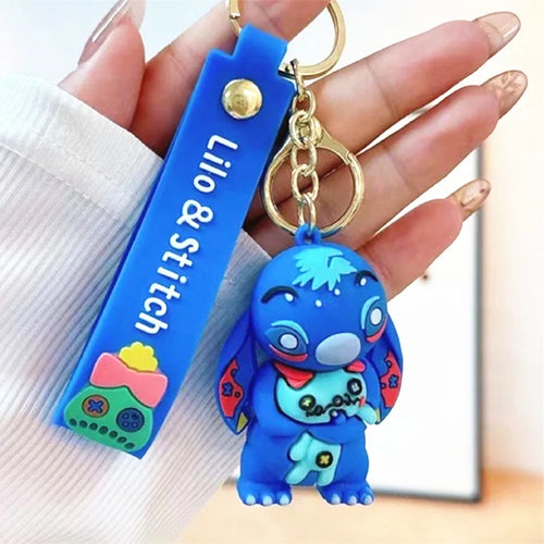 Anime Disney Keychain Mickey Minnie Lilo Stitch