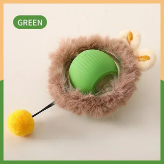  Smart Rolling Cat Ball - Interactive USB Rechargeable Toy for Felines cashymart