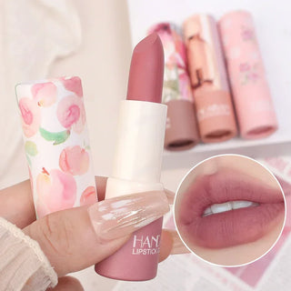  Rose Pink Nude Matte Velvet Lipstick Waterproof Beauty Makeup cashymart