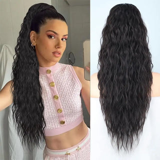  Long Curly Wavy Ponytail Hair Extension cashymart