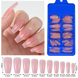  100pcs PINK Artificial Finger Nail Set cashymart