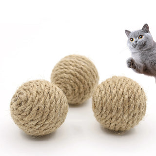  Interactive Sisal Ball for Cats cashymart